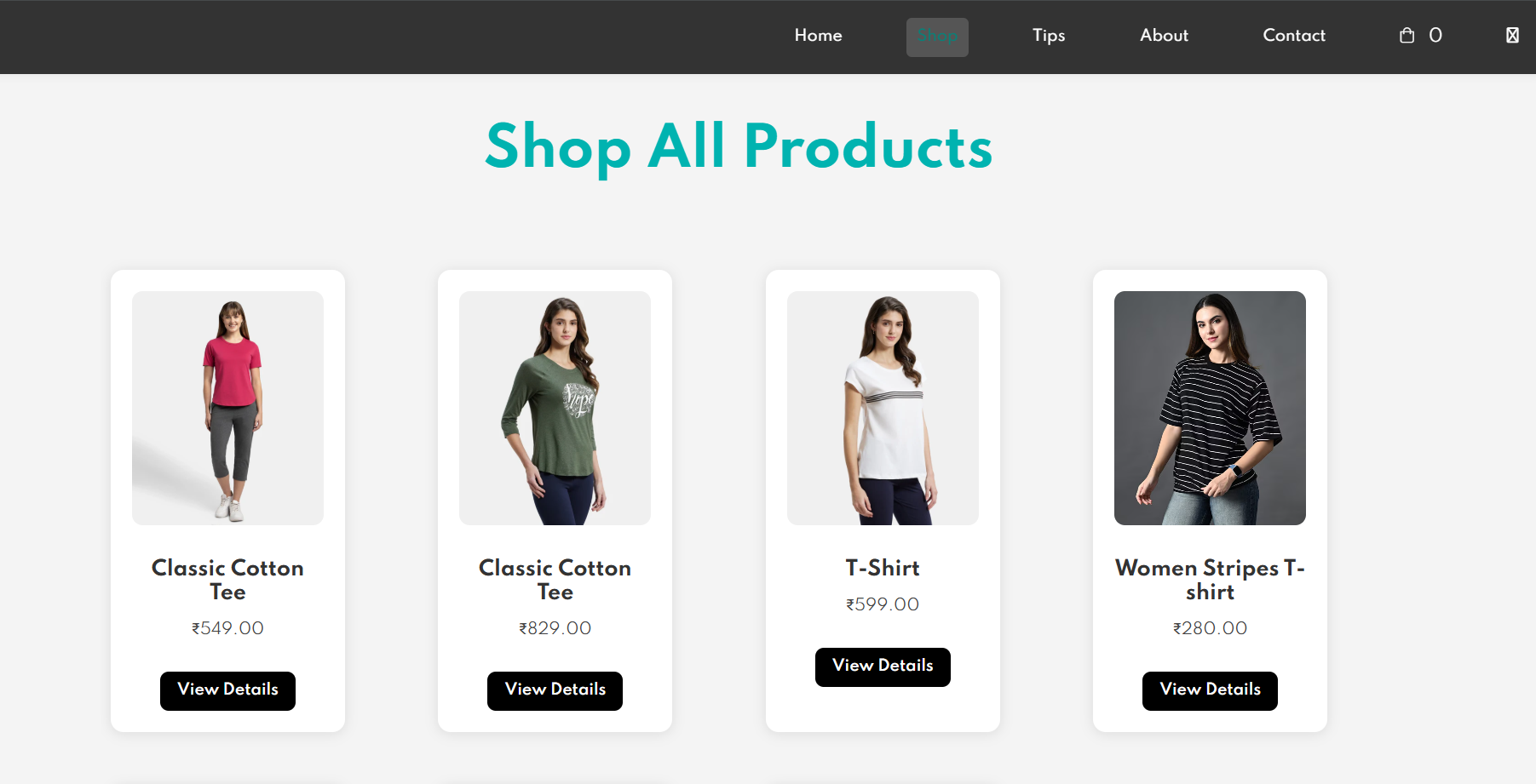 AURA shopping page preview